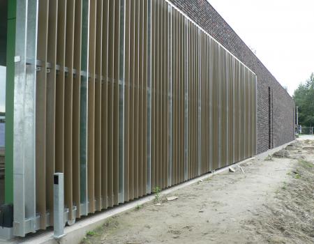 Schuifhekken: domein Wachtebeke, uniek, combinatie staal hout