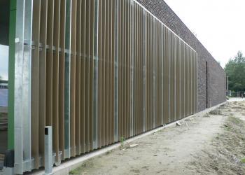 Schuifhekken: domein Wachtebeke, uniek, combinatie staal hout