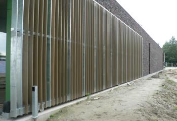 Schuifhekken: domein Wachtebeke, uniek, combinatie staal hout